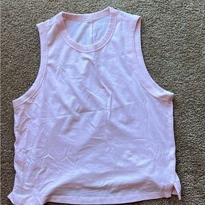 Light Pink Lululemon Tank Top Pilates Workout Shirt